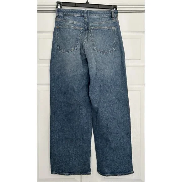 MADEWELL $148 The Curvy Perfect Vintage Wide-Leg Jeans Harvey Wash Size 26P - Picture 10 of 16